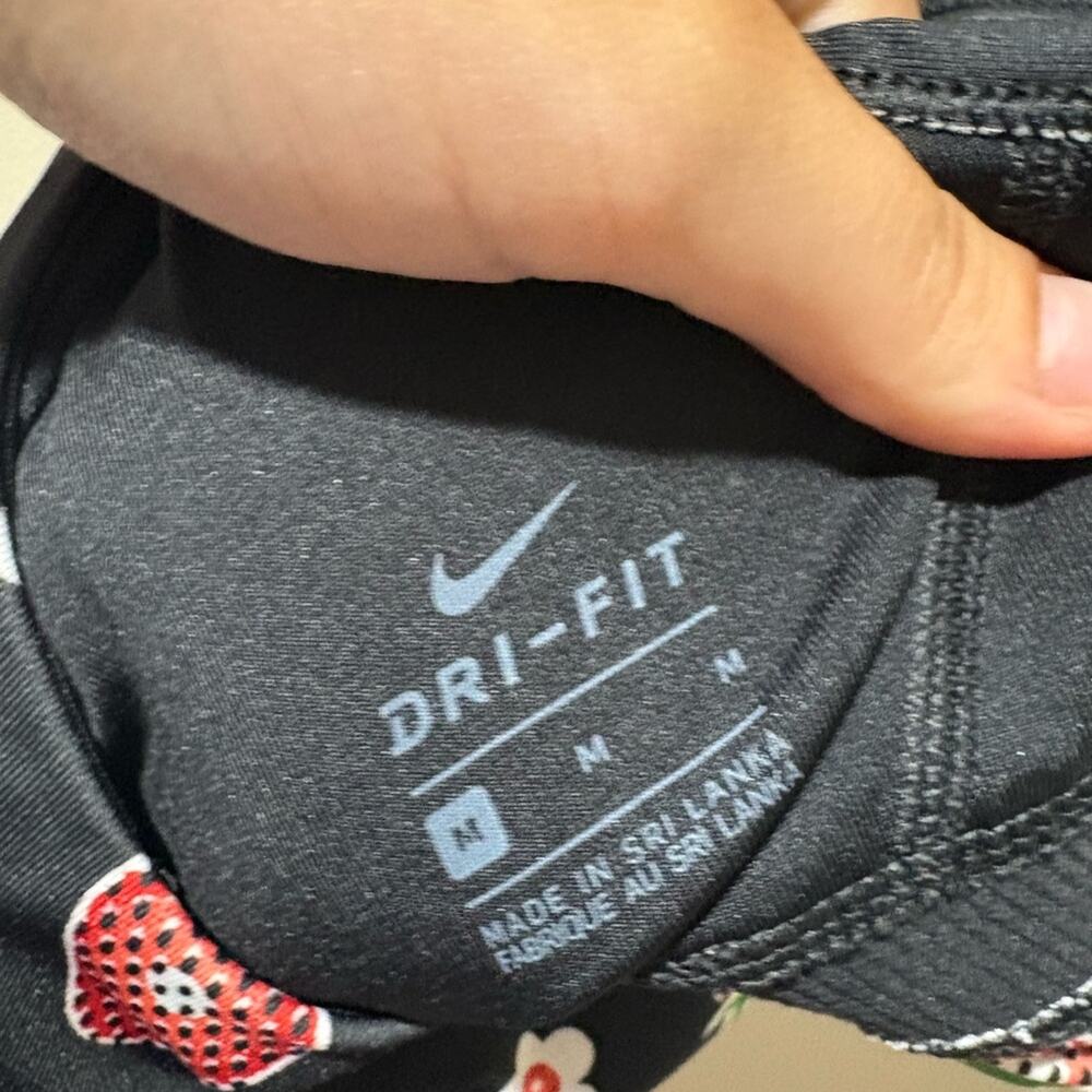 Nike Black Sports Bra with strawberries and bananas Design - Picture 3 of 4